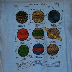 Youth science shirt Solar System Tee XL - 12